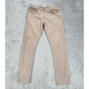 Flint And Tinder Pants Mens 33x34 Beige Slim Fit Stretch Chino Casual Twill